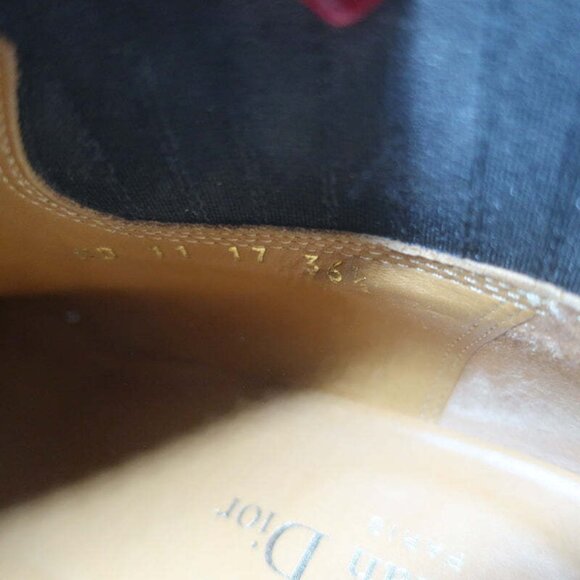 Christian Dior L.A. Ankle Boots Black Leather Size 36.5 Western Booties - Picture 10 of 12